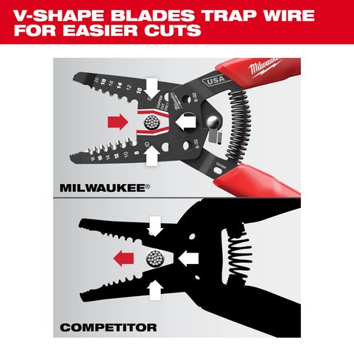 Main product image of 8-20 AWG Dipped Grip Wire Stripper & Cutter (USA)