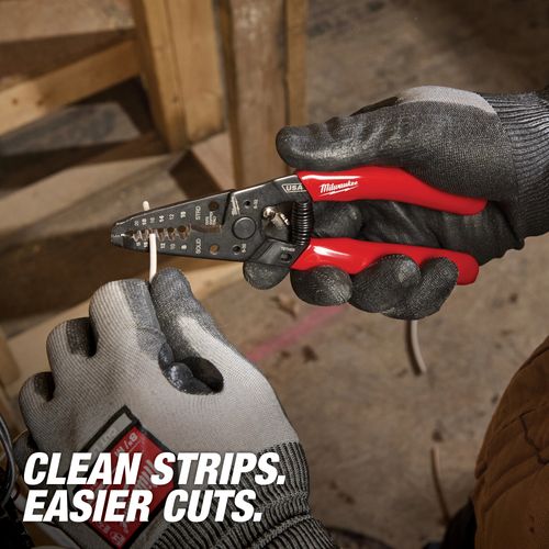 Main product image of 8-20 AWG Dipped Grip Wire Stripper & Cutter (USA)