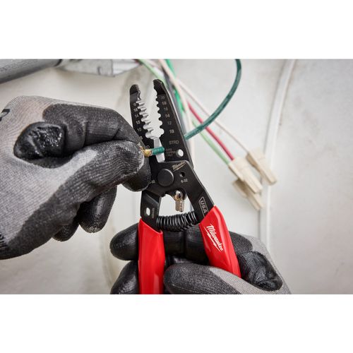 Main product image of 8-20 AWG Dipped Grip Wire Stripper & Cutter (USA)