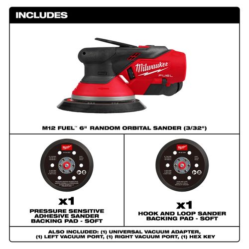 Main product image of M12 FUEL 6" Random Orbital Sander (3/32")