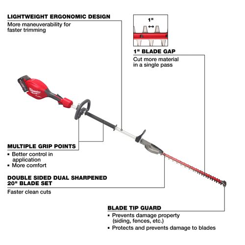 Main product image of M18 FUEL Short Pole Hedge Trimmer Kit