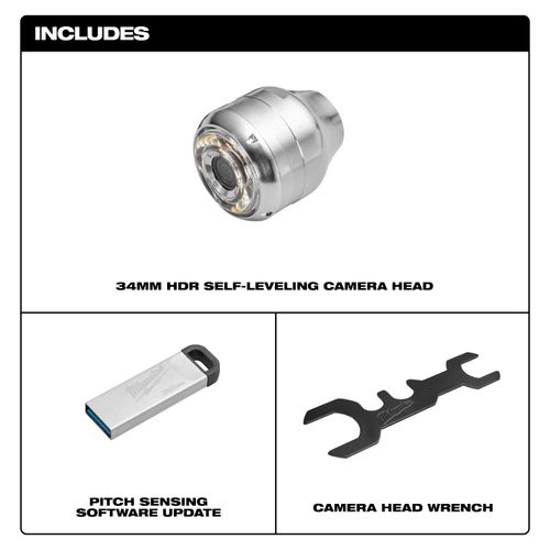 Main product image of 34mm Camera Head Replacement Kit for M18 Modular Pipeline Inspection System