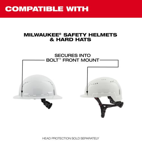 Main product image of BOLT Gasketed Eye Visor - Clear Dual Coat Lens (Compatible with Milwaukee BOLT Safety Helmets & BOLT Hard Hats)