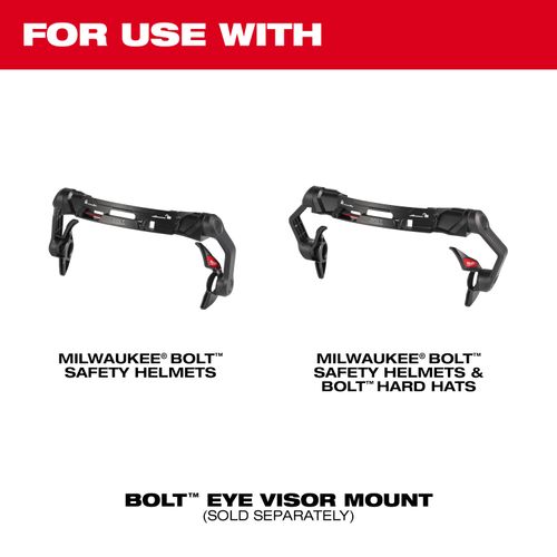 Main product image of Gasketed Clear Eye Visor Replacement Lenses for BOLT Safety Helmet & BOLT Hard Hat Mount (Pack of 10)