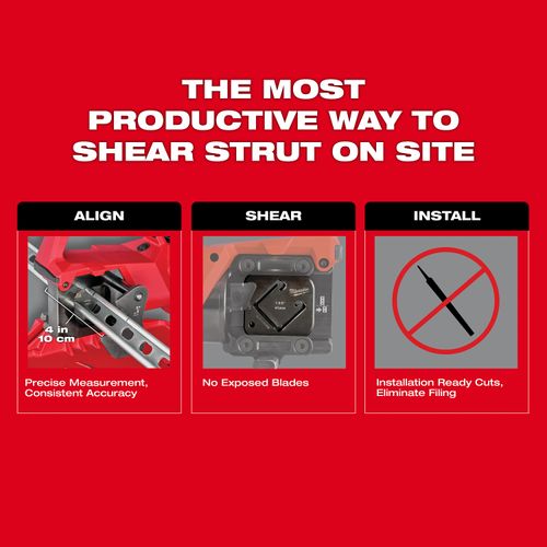 Main product image of 1-1/2" x 1-1/2" Single Strut Shearing Dies (Pack of 2)