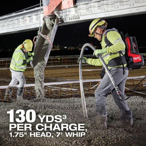 Main product image of MX FUEL High Cycle Backpack Concrete Vibrator Kit (7' Whip / 1.75" Head)