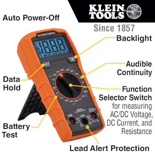 Main product image of Digital Multimeter, Manual-Ranging, 600V