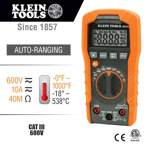 Main product image of 600V Digital Multimeter, Auto-Ranging
