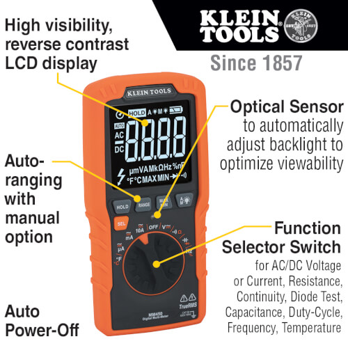 Main product image of Slim Digital Multimeter, TRMS Auto-Ranging (600V)