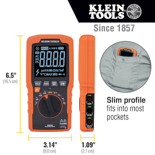 Main product image of Slim Digital Multimeter, TRMS Auto-Ranging (600V)