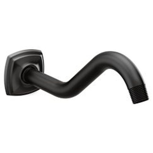 Main product image of Matte Black 8" Shower Arm And Flange, 161951BL