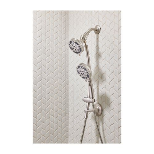 Main product image of Spot Resist Brushed Nickel 5 Function 4.5" Diameter w/ Handshower Showerhead, 26035SRN