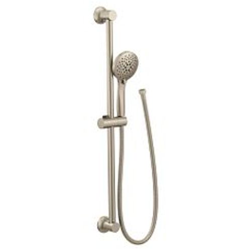 Main product image of Brushed Nickel 5 Function Eco-performance Handheld Shower w/ Slide Bar 1.75 Gpm, 3558EPBN