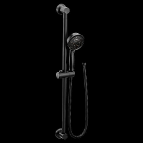Main product image of Matte Black Traditional 4 Function Eco-performance Handheld Shower w/ Slide Bar 1.75 Gpm, 3667EPBL