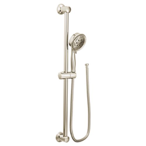 Main product image of Polished Nickel Traditional 4 Function Eco-performance Handheld Shower w/ Slide Bar 1.75 Gpm, 3667EPNL