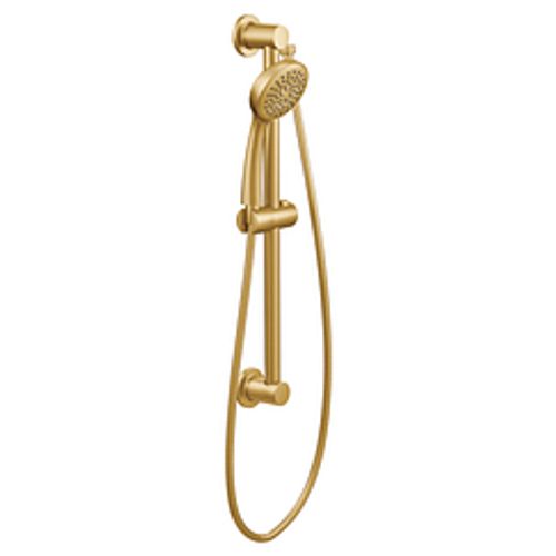 Main product image of Brushed Gold Traditional 1 Function Eco-performance Handheld Shower w/ 24" Slide Bar 1.75 Gpm, 3868EPBG