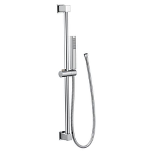Main product image of Chrome Eco-performance Soft Square Handshower w/ Slide Bar 1.75 Gpm, 3988EP