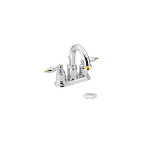 4948CP 4948CP Castleby Double Handle Lavatory Faucet With Drain