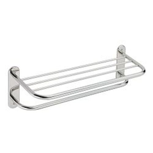 Main product image of Hotel Motel Stainless 24" Towel Bar w/ Shelf, 5208-241PS