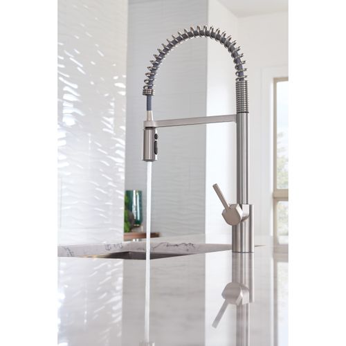 Main product image of Align Spot Resist Stainless 1 Handle Pre-rinse Spring Pulldown Kitchen Faucet, 5923SRS
