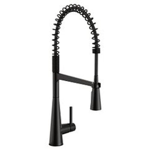 Main product image of Sleek Matte Black 1 Handle Pulldown Kitchen Faucet, 5925BL