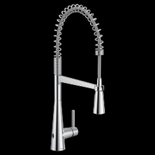 Main product image of Sleek Chrome 1 Handle Pre-rinse Spring Pulldown Kitchen Faucet, Motionsense Wave, 5925EWC