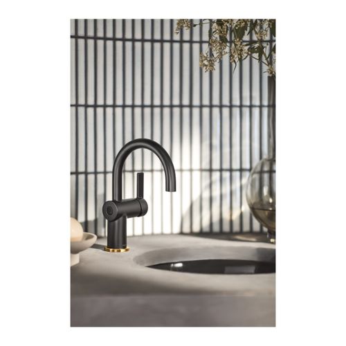 Main product image of Cia Matte Black 1 Handle Bathroom Faucet, 6221EWBL