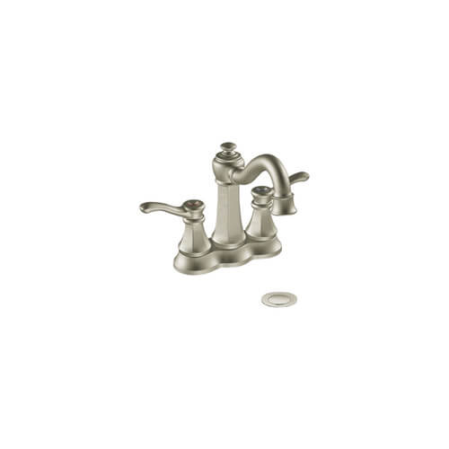6301BN 6301BN Moen Vestige Double Handle Lavatory Faucet with Drain