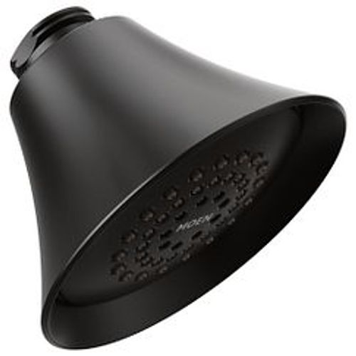 Main product image of Matte Black 1 Function 3.75" Diameter Shower Head, 6370BL