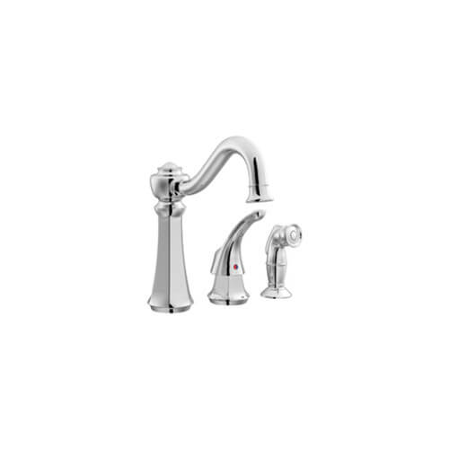 7065 7065 Vestige Single Handle Chrome Kitchen Faucet With Matching   Moen 7065 