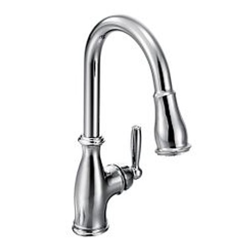Main product image of Brantford Chrome 1 Handle Pulldown Kitchen Faucet, 7185C