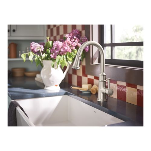 Main product image of Belfield Spot Resist Stainless 1 Handle Pulldown Kitchen Faucet, 7260SRS