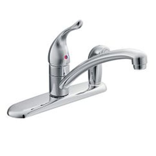Main product image of Chateau Chrome 1 Handle Kitchen Faucet w/ Side Spray, 3 Hole