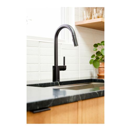 Main product image of Align Matte Black 1 Handle Pulldown Kitchen Faucet, 7565EWBL