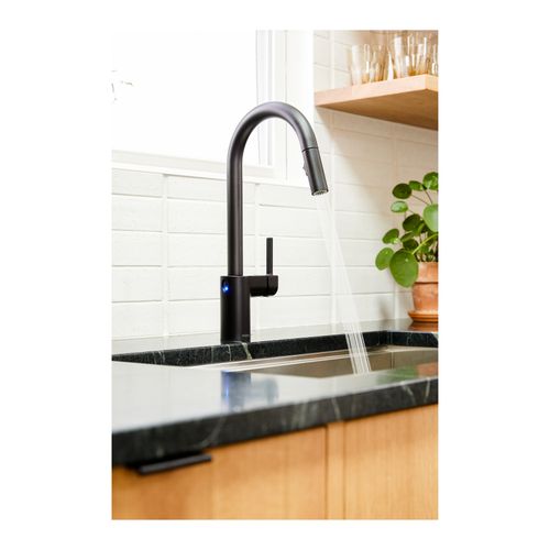 Main product image of Align Matte Black 1 Handle Pulldown Kitchen Faucet, 7565EWBL