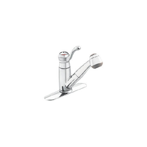 Main product image of Colonnade Single Handle Chrome Kitchen Faucet with Pullout Spout
