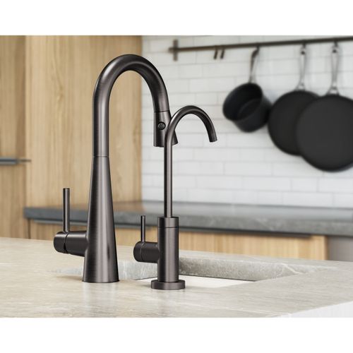 Main product image of Sleek Black Stainless 1 Handle Pulldown Bar Faucet, 7664BLS