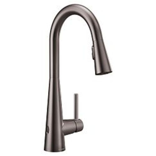 Main product image of Sleek Black Stainless 1 Handle Pulldown Kitchen Faucet, 7864EWBLS