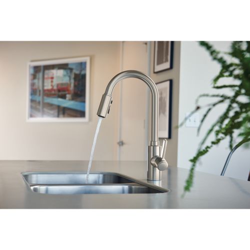 Main product image of Genta Lx Spot Resist Stainless 1 Handle Pulldown Kitchen Faucet, 7882SRS