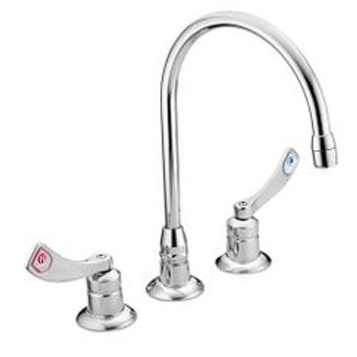 Main product image of M-dura Chrome 2 Handle Kitchen Faucet, Widespread, Long Handles, 8225