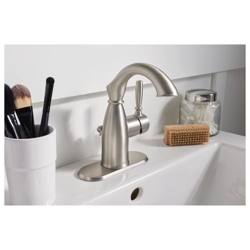 Main product image of Sarona Spot Resist Brushed Nickel 1 Handle High Arc Bathroom Faucet, 84144SRN