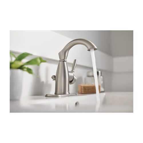 Main product image of Sarona Spot Resist Brushed Nickel 1 Handle High Arc Bathroom Faucet, 84144SRN