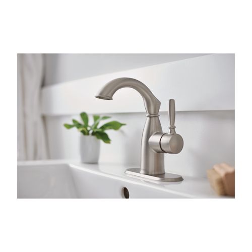 Main product image of Sarona Spot Resist Brushed Nickel 1 Handle High Arc Bathroom Faucet, 84144SRN
