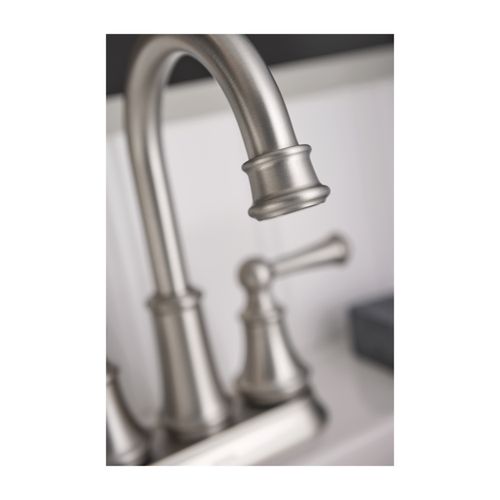 Main product image of Brecklyn Spot Resist Brushed Nickel 2 Handle High Arc Bathroom Faucet