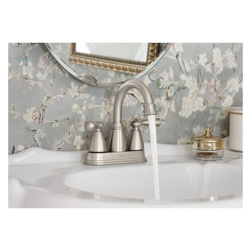 Main product image of Banbury Spot Resist Brushed Nickel 2 Handle High Arc Bathroom Faucet, 84943SRN