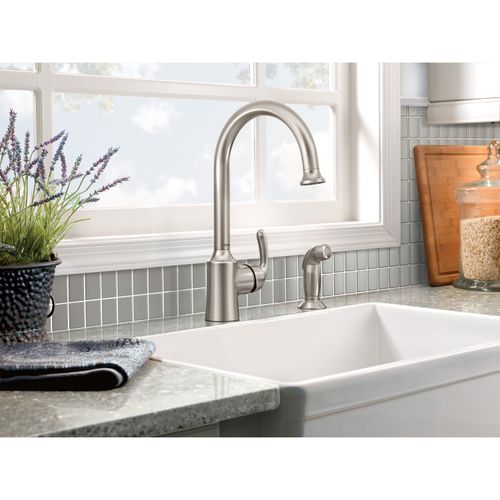 87301SRS - Moen 87301SRS - Bayhill Spot Resist Stainless 1 Handle High ...