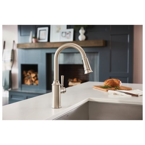 Main product image of Glenshire Spot Resist Stainless 1 Handle High Arc Pulldown Kitchen Faucet