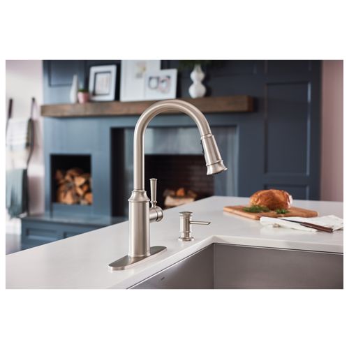 87731SRS Moen 87731SRS Glenshire Spot Resist Stainless 1 Handle