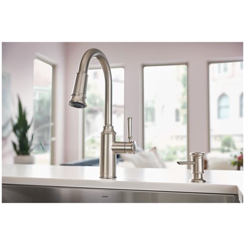 Main product image of Glenshire Spot Resist Stainless 1 Handle High Arc Pulldown Kitchen Faucet