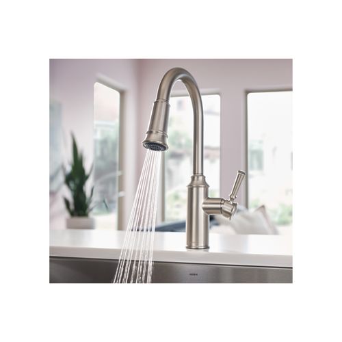 Main product image of Glenshire Spot Resist Stainless 1 Handle High Arc Pulldown Kitchen Faucet